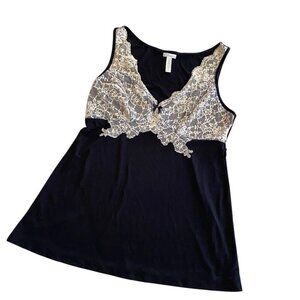 Soma Lace Sleepwear Lingerie Top Size Medium